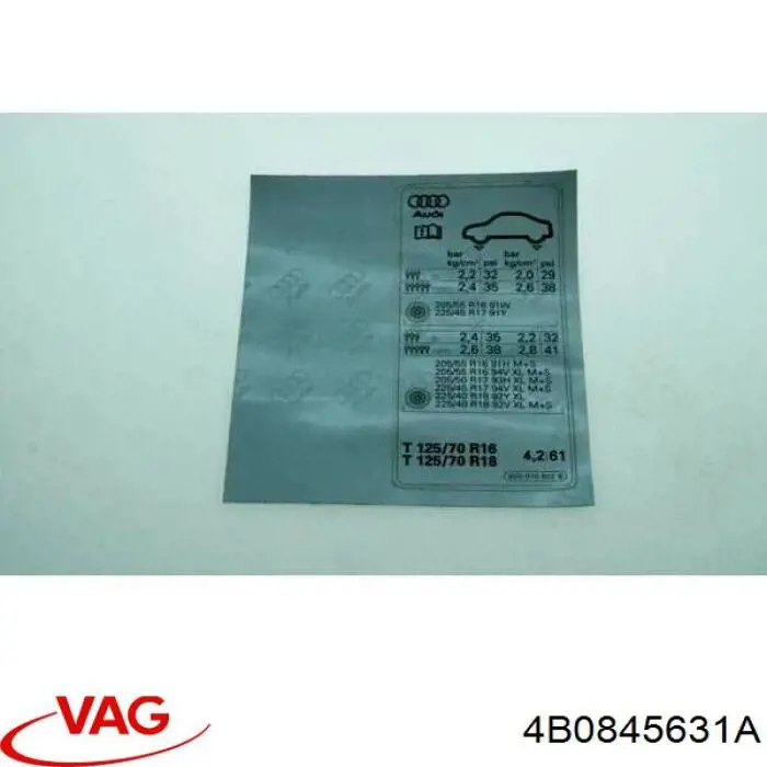 4B0845631A VAG