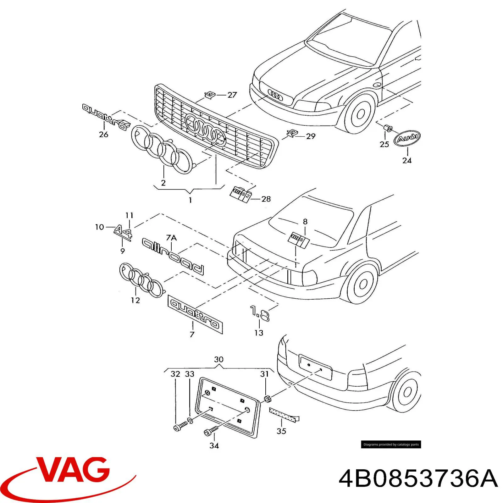 Купить 4B0853736A2ZZ VAG 