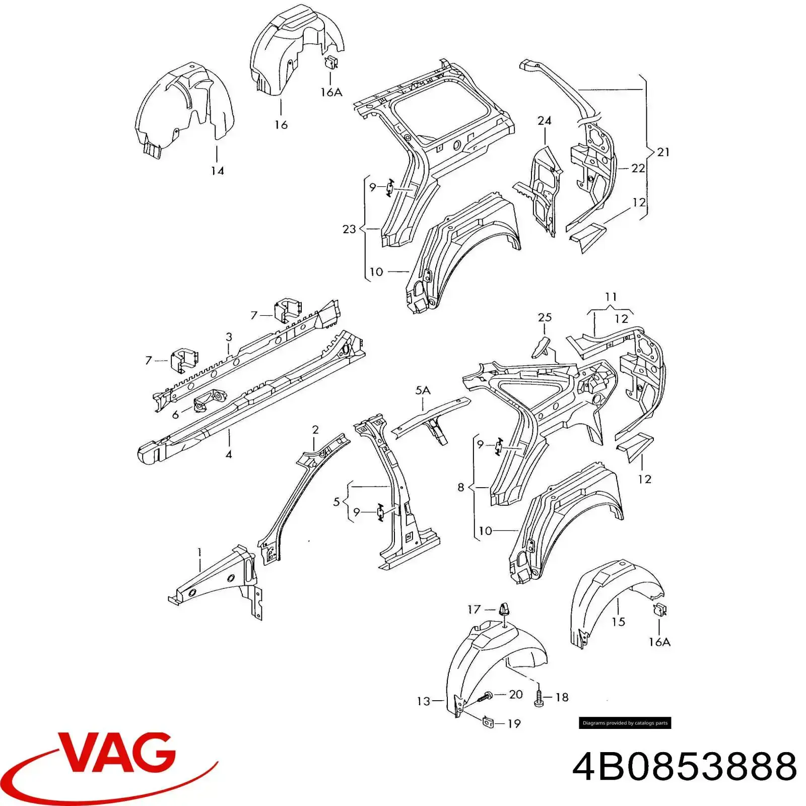  VAG 4B0853888 цена, от 63.09 USD