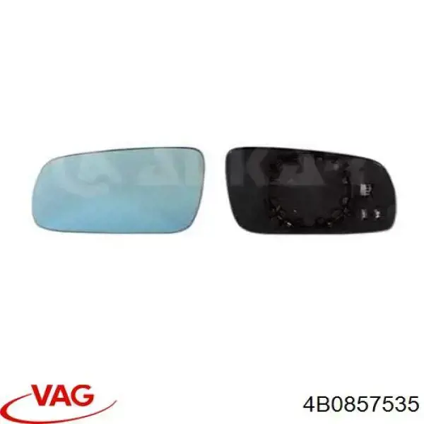 Стекло левого зеркала заднего вида 4B0857535 VAG