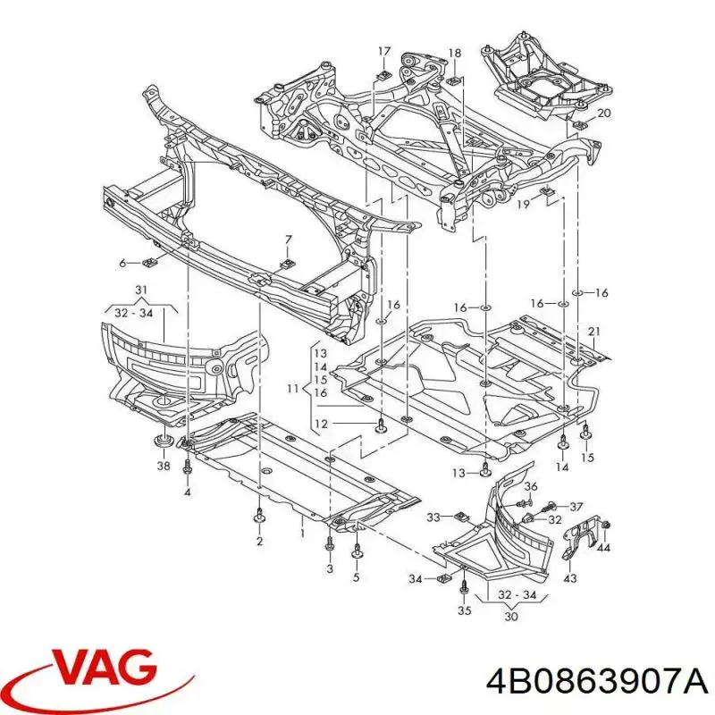  4B0863907A4PK VAG