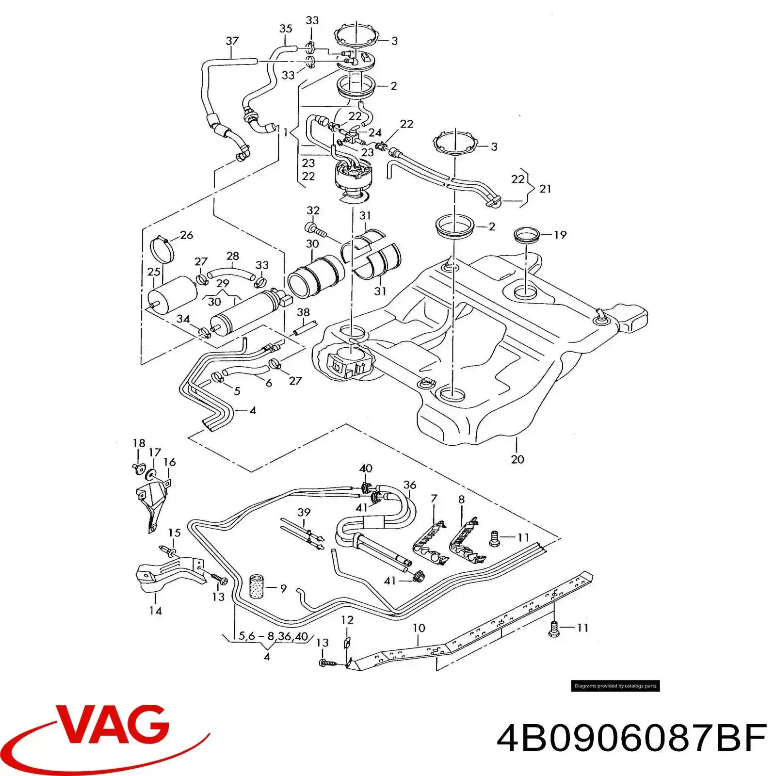 Модуль бензонасоса VAG 4B0906087BF цена, от 544.22 USD