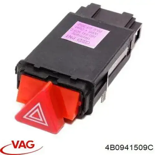 Кнопка аварийки 4B0941509C VAG