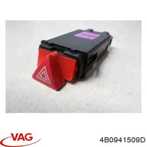 Купить 4B0941509D VAG Кнопка включения аварийной сигнализации