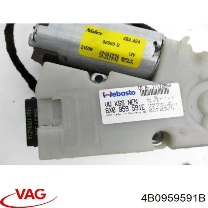 4B0959591B VAG Мотор привода люка