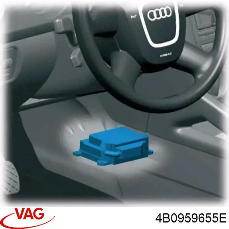 4B0959655E VAG Модуль-процессор управления подушки безопасности