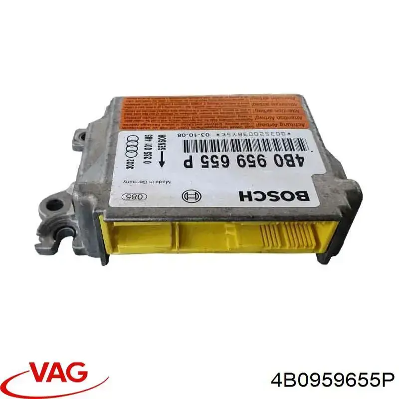 4B0959655P VAG módulo processador de controlo da bolsa de ar (centralina eletrônica airbag)