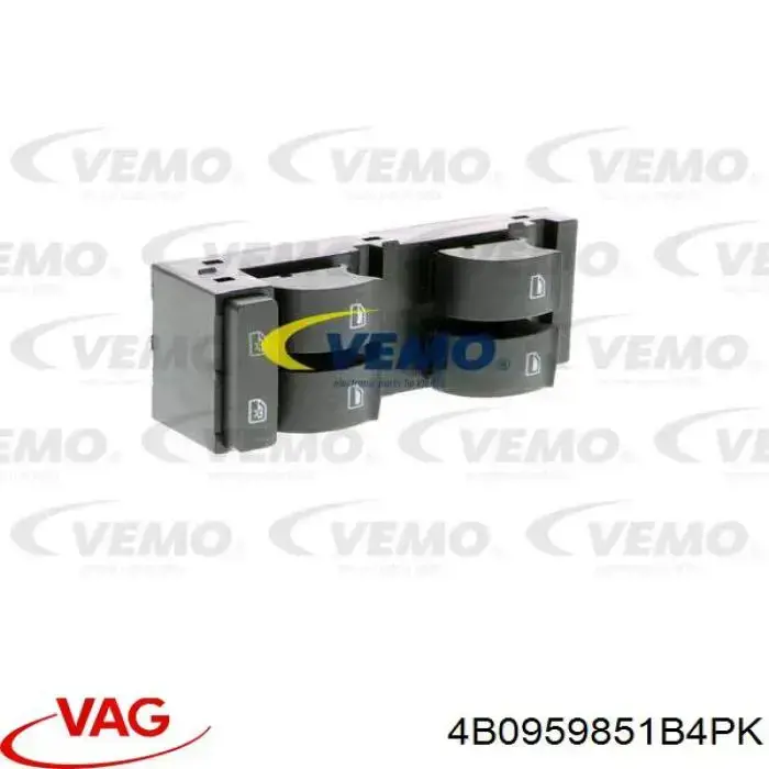 Купить 4B0959851B4PK VAG Кнопки переднего левого стеклоподъёмника