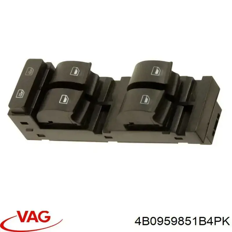 4B0959851B4PK VAG кнопочный блок управления стеклоподъемником передний левый