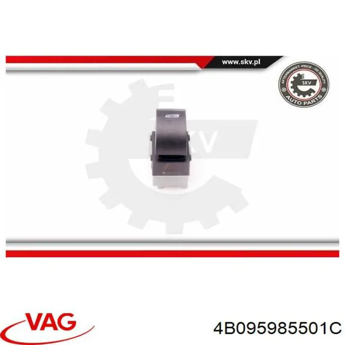 Купить 4B095985501C VAG Кнопка стеклоподъемника передняя