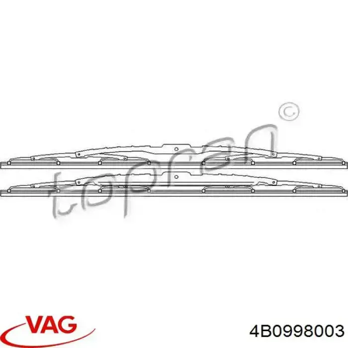 Дворники VAG 4B0998003 цена, от 9.19 USD