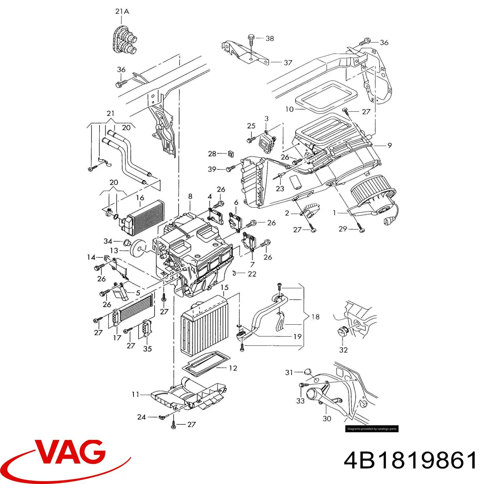  VAG 4B1819861 цена, от 42.61 USD