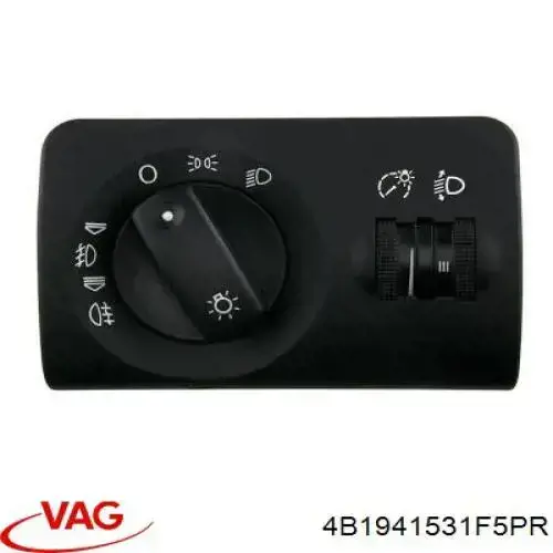 4B1941531F5PR VAG comutador das luzes no "painel de instrumentos"