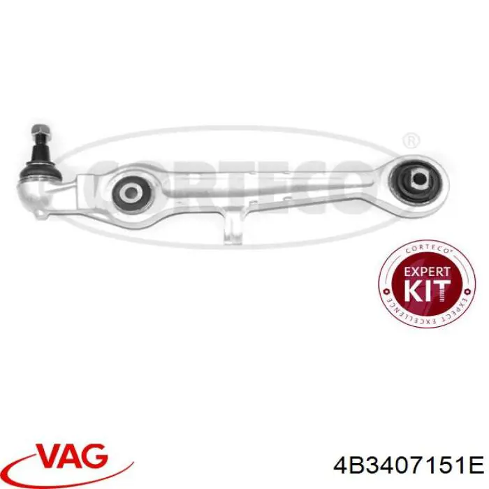Рычаг передней подвески нижний левый/правый 4B3407151E VAG