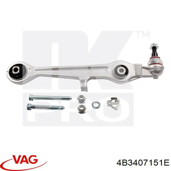 Нижний рычаг передней подвески левый/правый VAG 4B3407151E