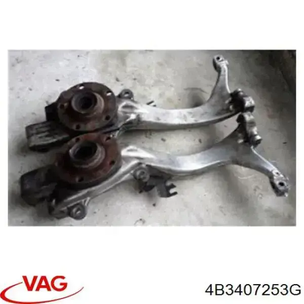 Цапфа (поворотный кулак) передний левый VAG 4B3407253G цена, от 491.70 USD