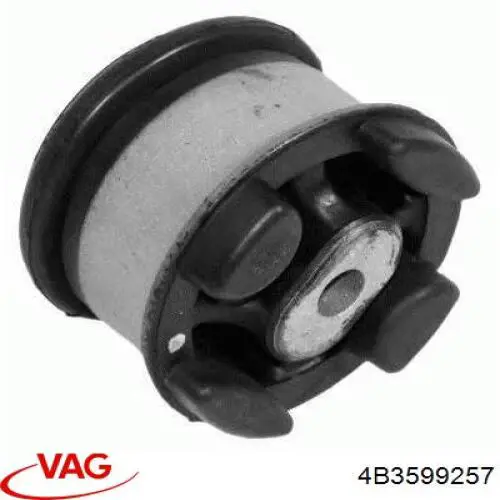4B3599257 VAG Сайлентблок траверсы крепления заднего редуктора задний