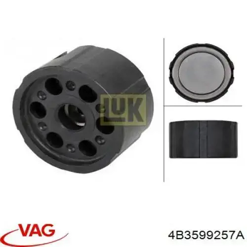 Сайлентблок траверсы крепления заднего редуктора, задний VAG 4B3599257A