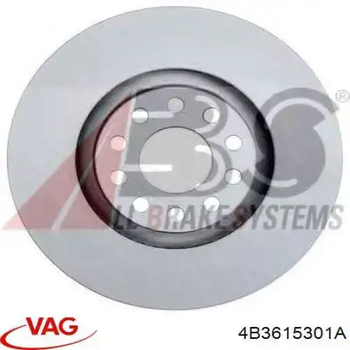 4B3615301A VAG Диск тормозной передний