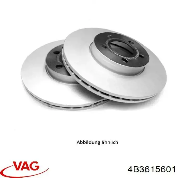 4B3615601 VAG диск тормозной задний