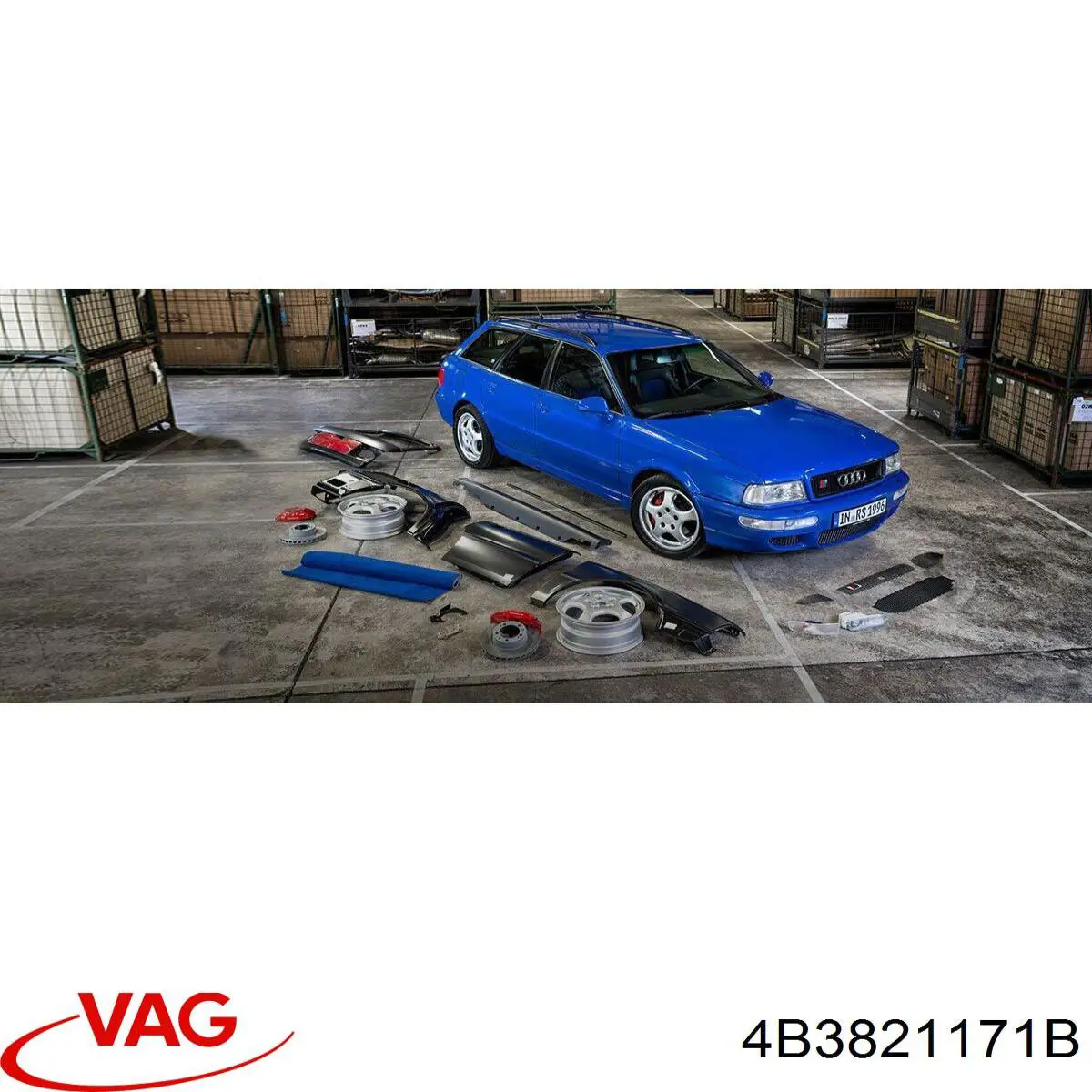 Подкрылок крыла переднего левый VAG 4B3821171B цена, от 588.97 USD