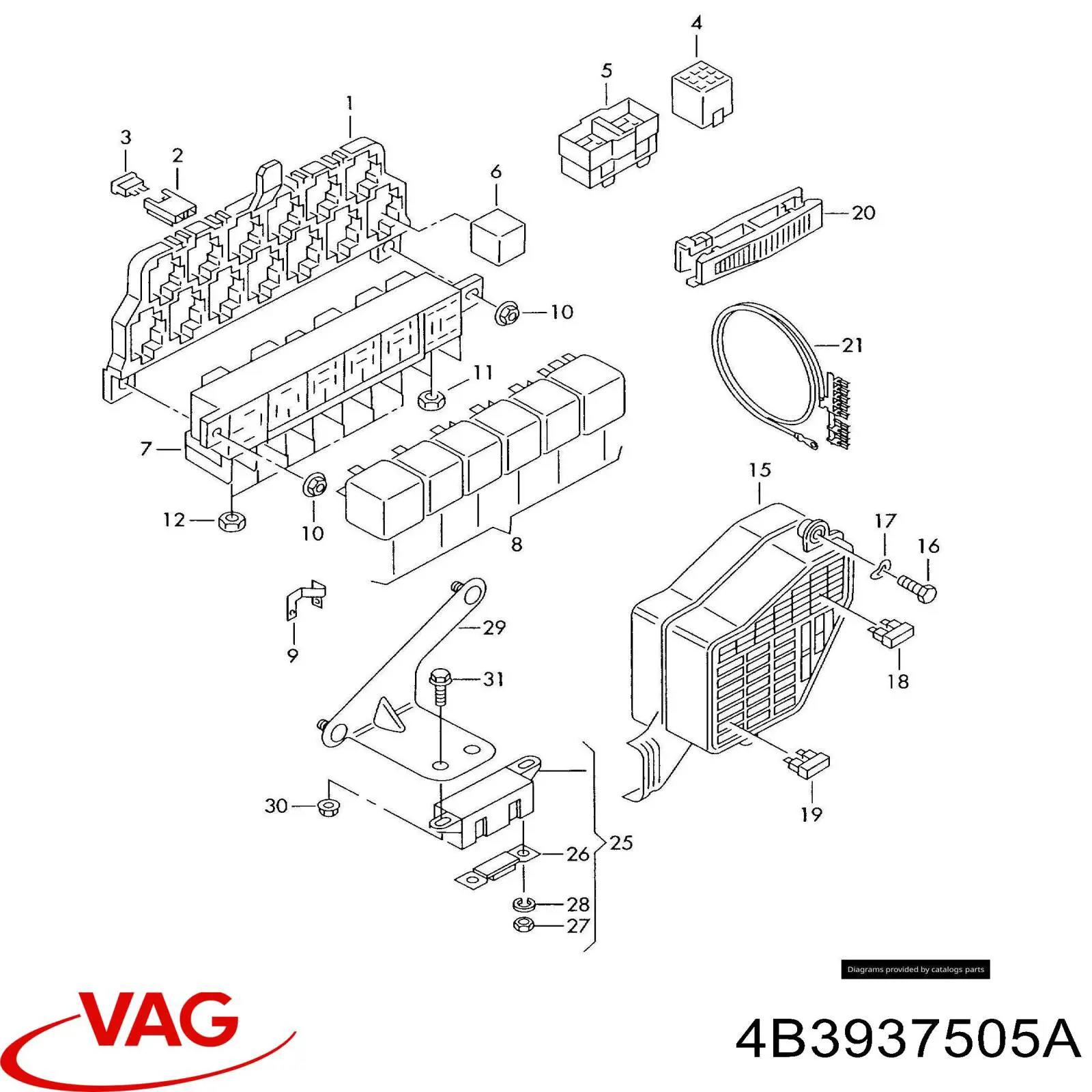  VAG 4B3937505A цена, от 17.71 USD