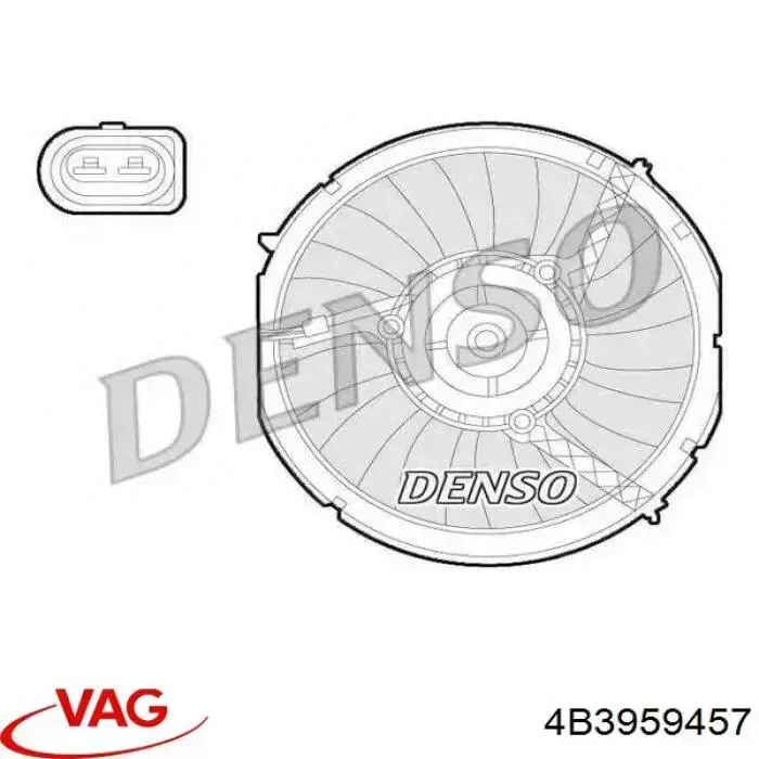 Вентилятор кондиционера 8D0959457 VAG