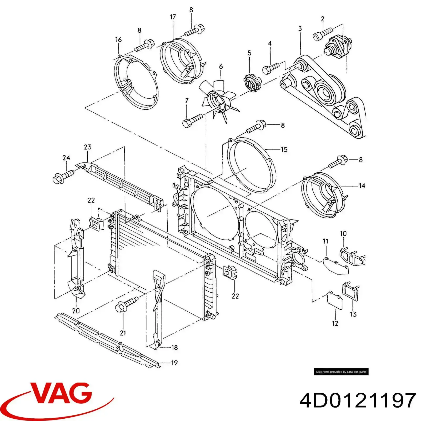  VAG 4D0121197 цена, от 121.47 USD