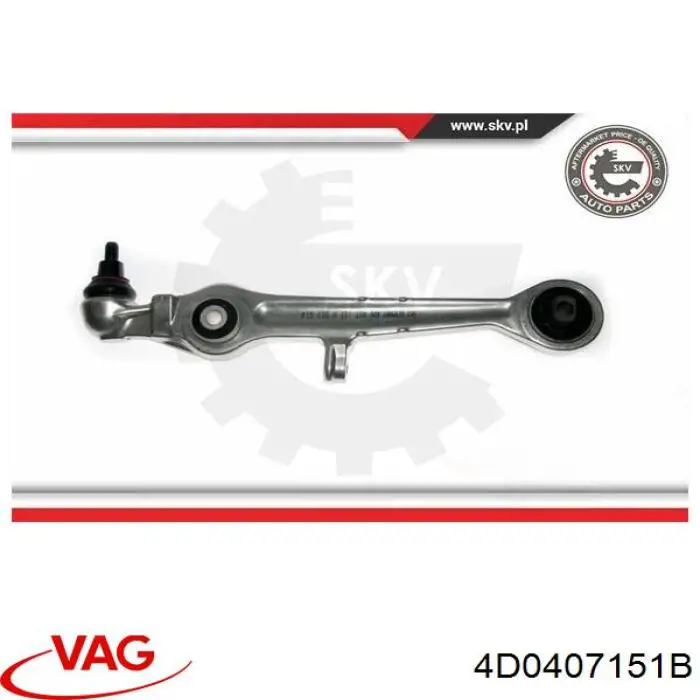 4D0407151B VAG Рычаг передней подвески нижний, левый/правый