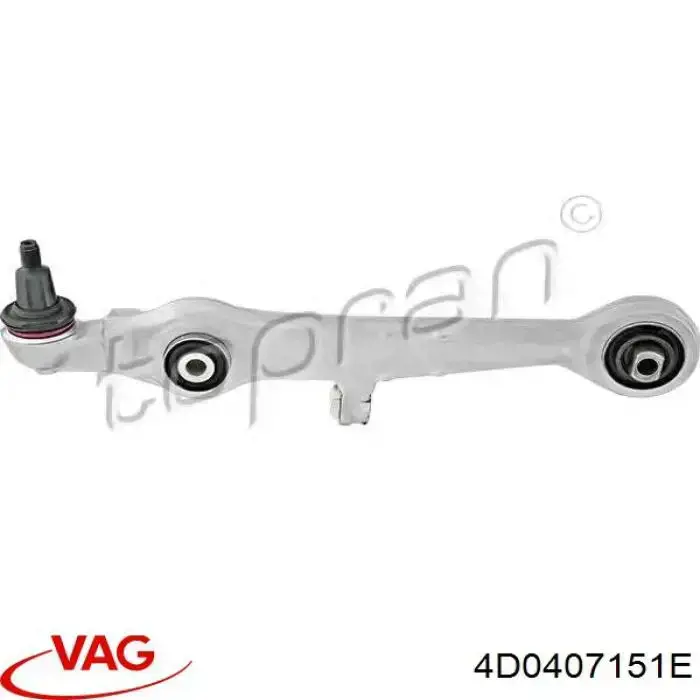 Нижний рычаг передней подвески левый/правый VAG 4D0407151E