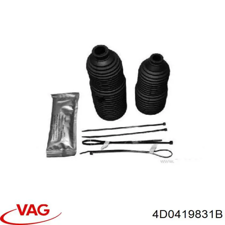 4D0419831B VAG пыльник рулевого механизма (рейки левый)