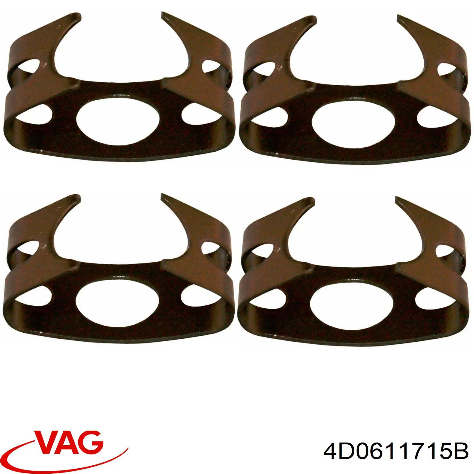Скоба крепления тормозного шланга VAG 4D0611715B