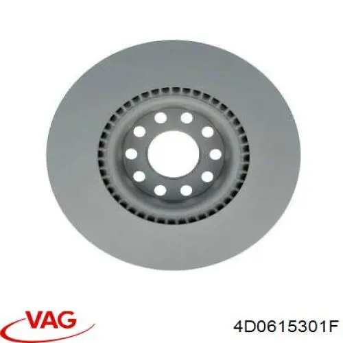 4D0615301F VAG Диск тормозной передний