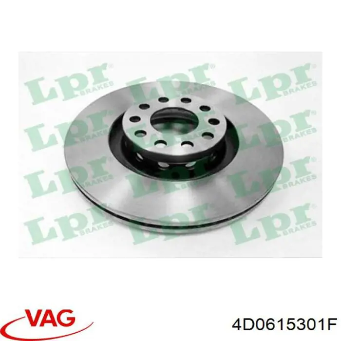 Тормоз дисковый передний VAG 4D0615301F цена, от 67.92 USD