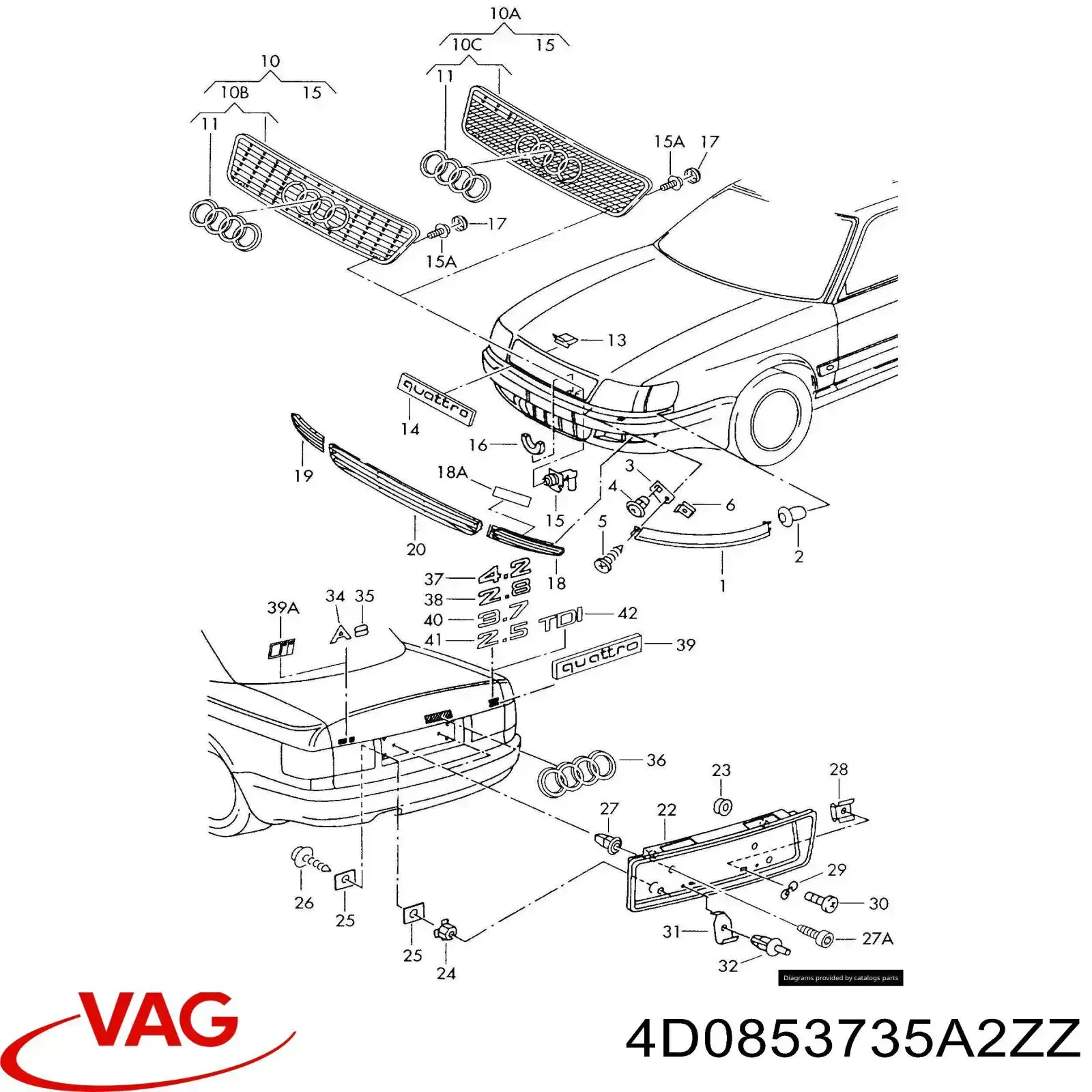 Купить 4D0853735A2ZZ VAG 