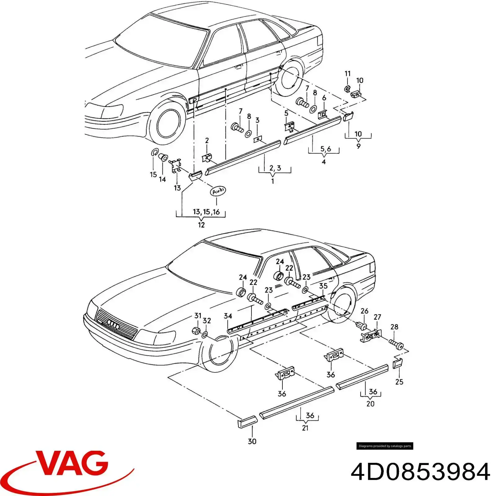 VAG 4D0853984 цена, от 16.93 USD