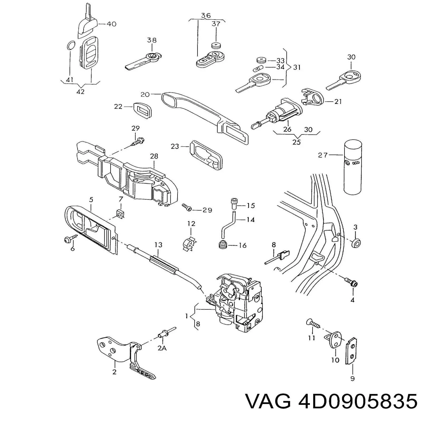  4D0905835 VAG