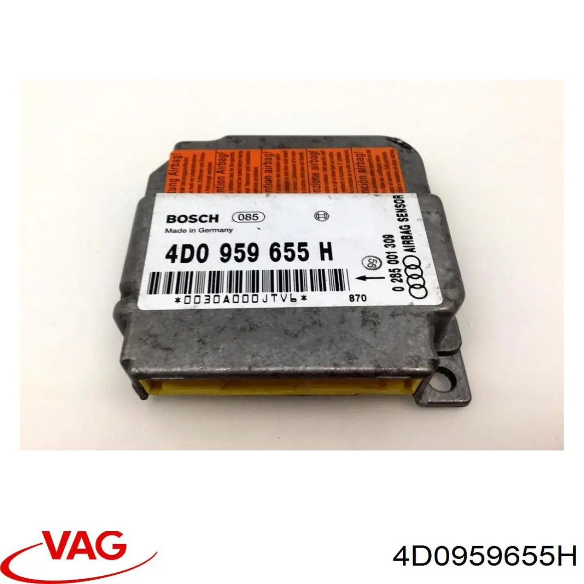 4D0959655H VAG модуль-процессор управления подушкой безопасности (эбу airbag)