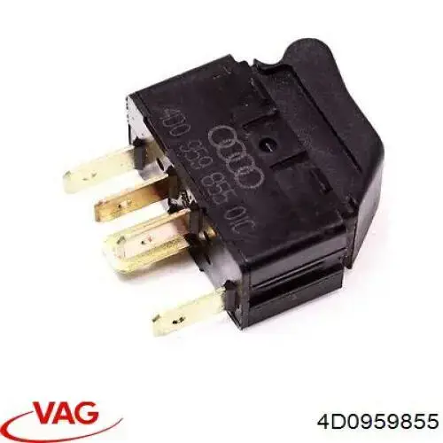 4D0959855 VAG кнопка включения мотора стеклоподъемника задняя правая
