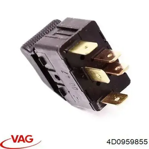 Кнопка включения мотора стеклоподъемника задняя правая VAG 4D0959855 цена, от 3.37 USD