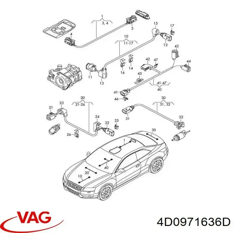 VAG 4D0971636D