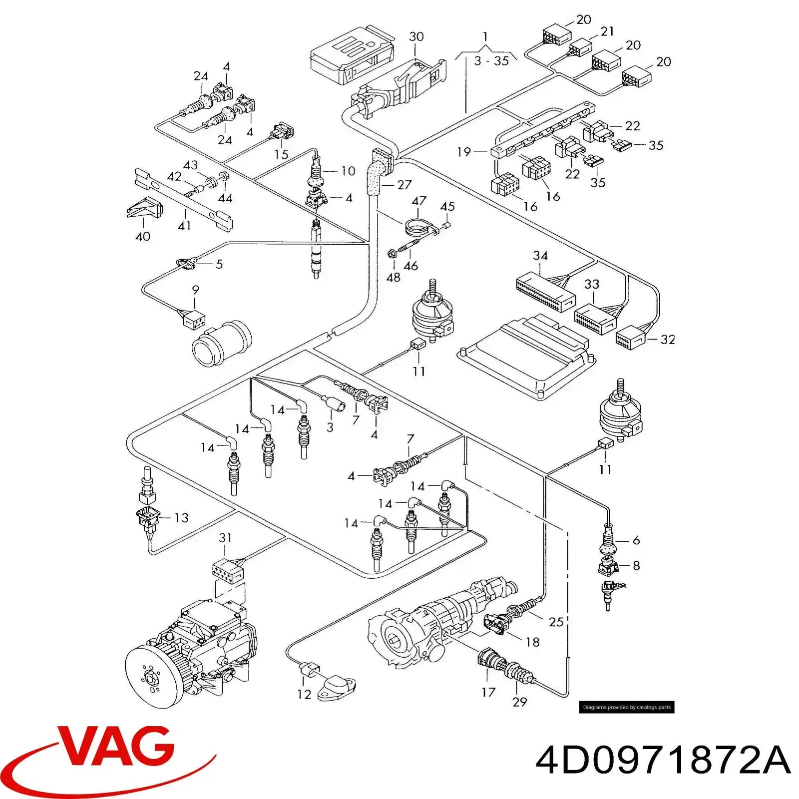  VAG 4D0971872A цена, от 6.33 USD