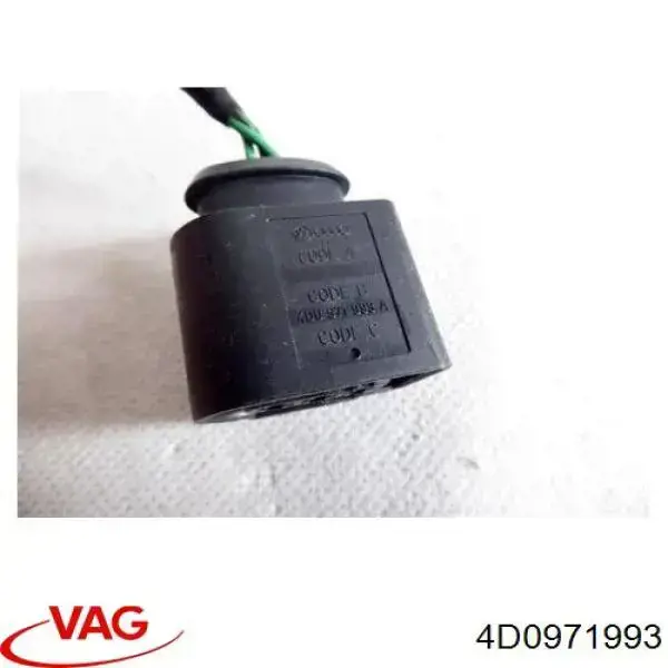 Разъем (фишка) генератора 4D0971993 VAG