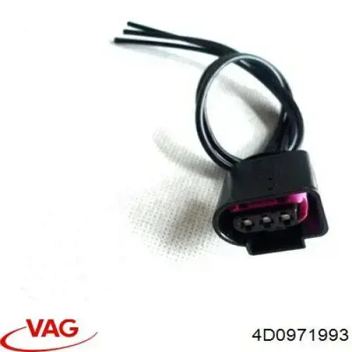 4D0971993 VAG Разъем (фишка) генератора