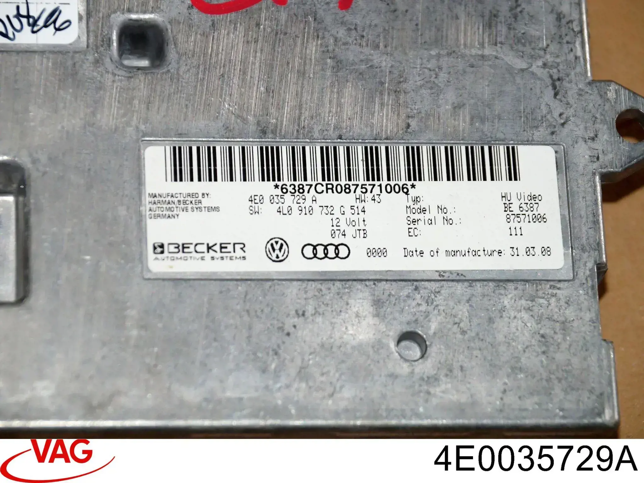 Датчики диагностики VAG 4E0035729A цена, от 28.22 USD