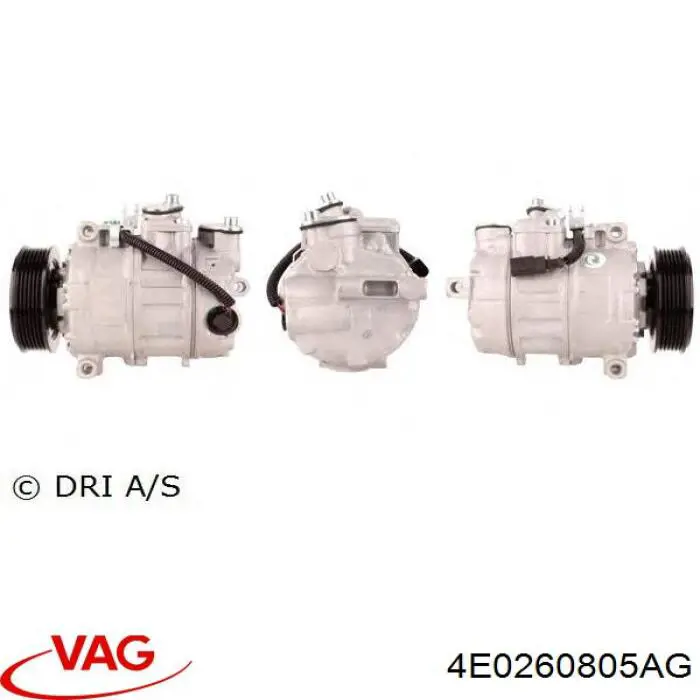 4E0260805G VAG compressor de aparelho de ar condicionado