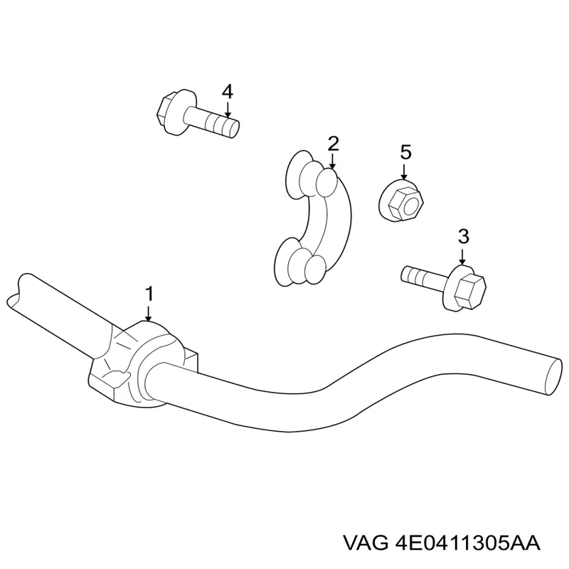Стабилизатор поперечной устойчивости передний Audi A8 D3 седан (4E2, 4E8) (2002 - 2010) цена, от 31.92 USD
