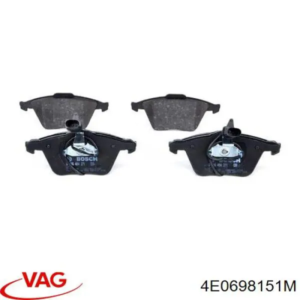 Купить 4E0698151M VAG Колодки тормозные