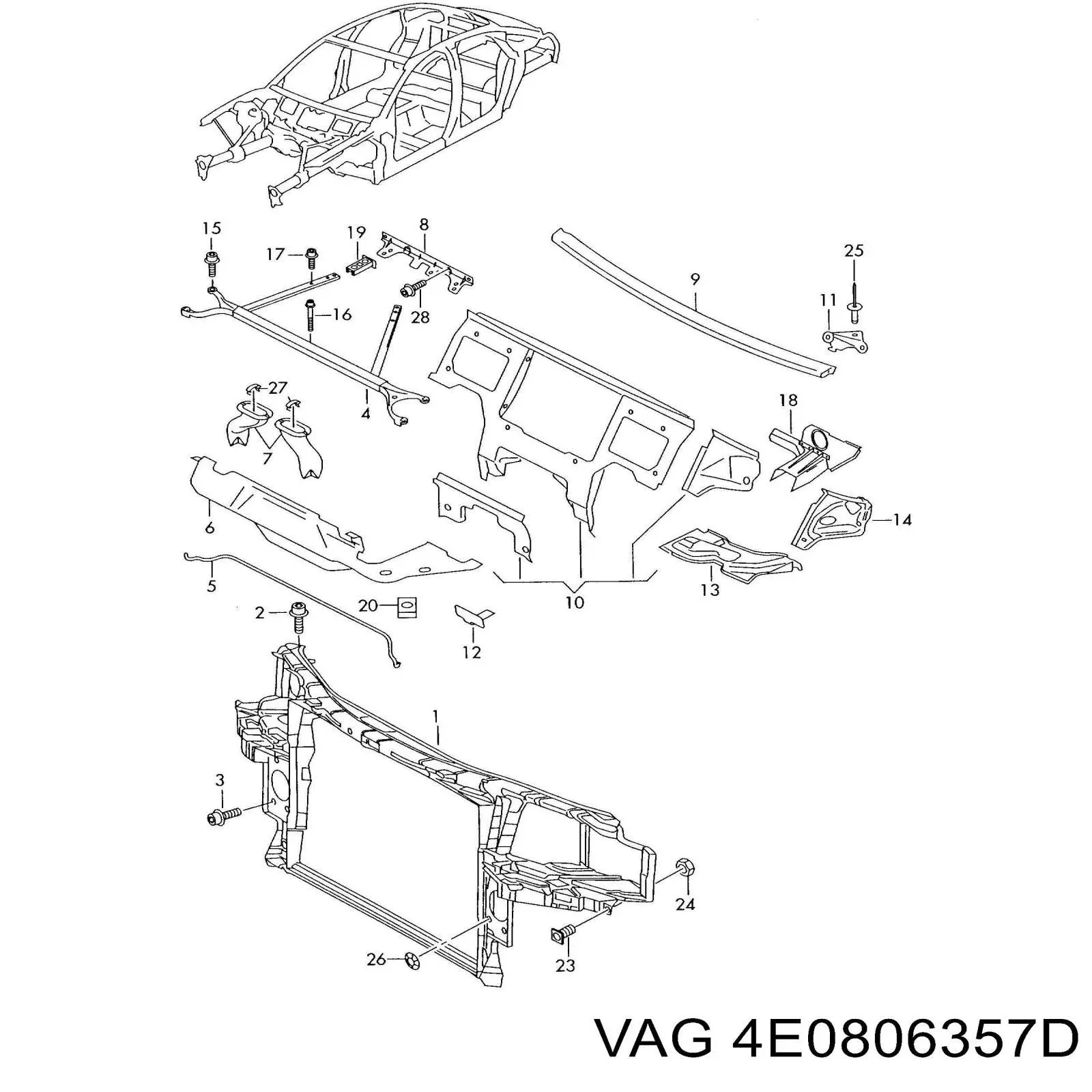 VAG 4E0806357D цена, от 504.28 USD