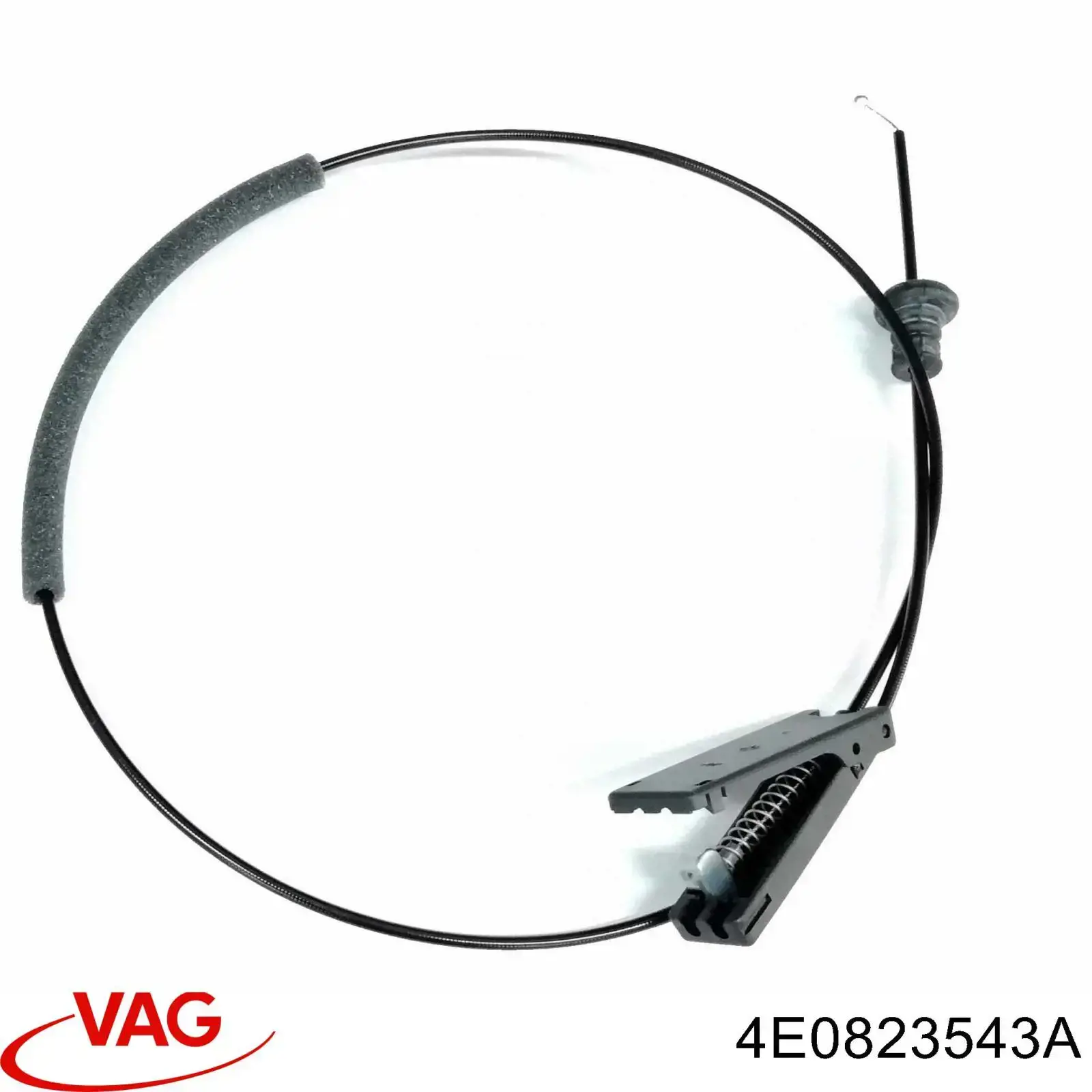 Трос открывания капота задний 4E0823543A VAG